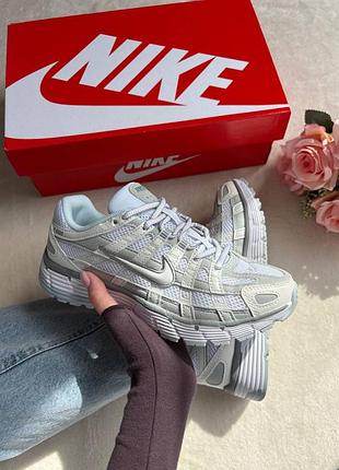 Кроссовки nike p-6000 white grey