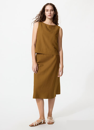 Спідниця з лляної суміші uniqlo (482290)