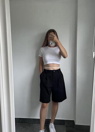 Шорти-бермуди з високою почадкою, size m