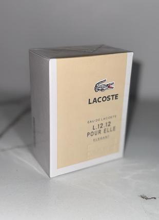 Парфуми жіночі духи lacoste eau de l.12.12 pour elle  зі шлейфом лакосте 90 мл