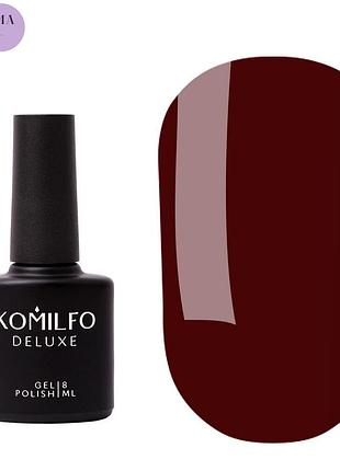Komilfo color base spanish crimson hema/tpo free, цветная база для ногтей, гель-лаковая система 8 мл
