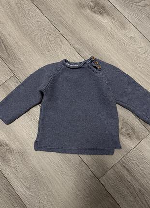 Синій/светрик/дитячий/для хлопчика/zara/кофта