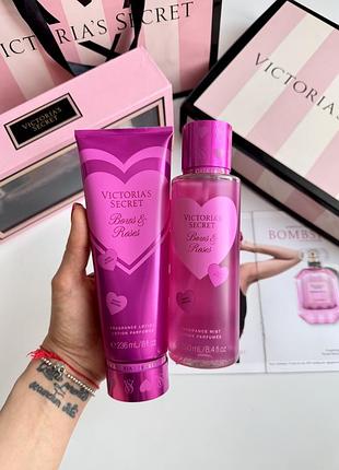 Спрей та лосьйон для тіла bows roses victoria’s secret