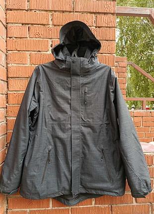 Мужская куртка 3 в 1 mountain warehouse extreme (р. l) — непромокаемая парка + софтшелл