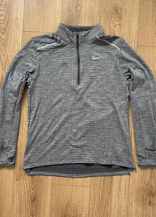 Кофта чоловіча nike dri-fit element zip running grey cd8273-021 л l
