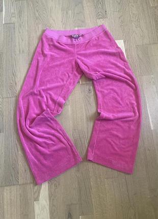 Рожеві велюрові штани juicy couture