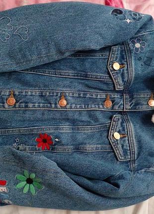 Теплый джинсовый пиджак 3