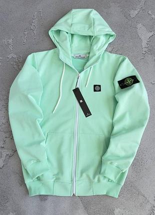 Чоловіча стильна зіп-худі stone island premium 🔮
