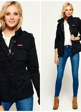 Куртка шерпа в стиле милитари superdry rookie ветровка демисезонная