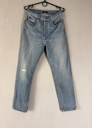 Женские джинсы polo ralph lauren the callen high rise slim размер 28 (s/m) светло-голубые с высокой посадкой