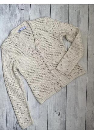 Женский акриловый кардиган, кофта от zara s(36)8