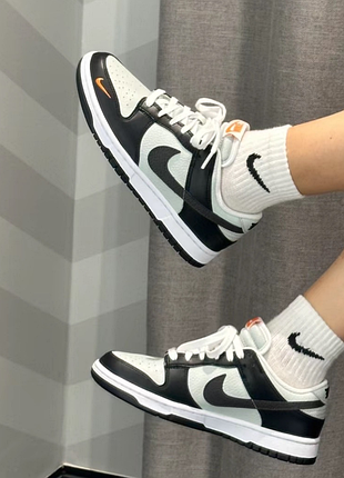 Nike dunk low gs ‘black bright mandarin оригінальні кросівки