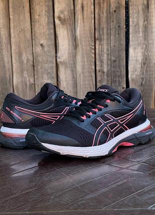 Asics duomax flytefoam gel-superion 4 оригинал женские кроссовки черно-розовые беговые размер 39 39,5
