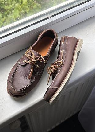 Мокасини дитячі timberland шкіряні коричневі