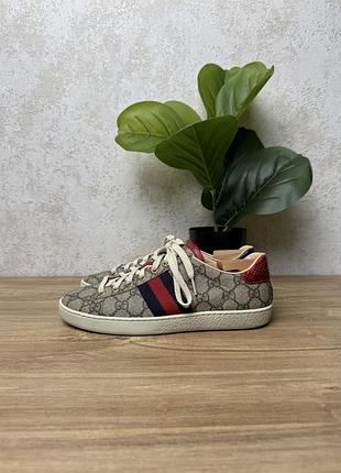 Жіночі шкіряні кросівки gucci розмір 36,5