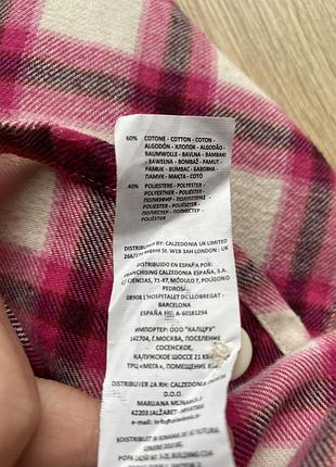 Сорочка для дівчинки в клітинку 5