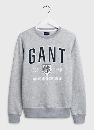 Оригінальний чоловічий світшот gant crest logo s, m, l, xl, xxl