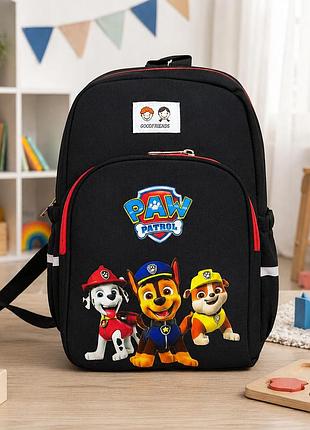 Рюкзак детский щенячий патруль paw patrol черный текстильный 30×20×10 см