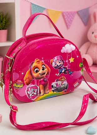 Детская сумочка paw patrol щенячий патруль через плечо для девочки розовая из экокожи 19×15×8 см
