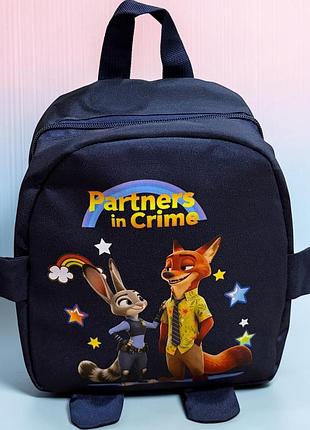Детский рюкзак зверополис zootopia джуди хопс ник уайлд текстильный 30×20×10 см