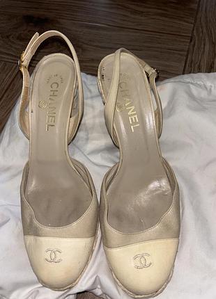 Босоніжки chanel 39-39.5 оригінал