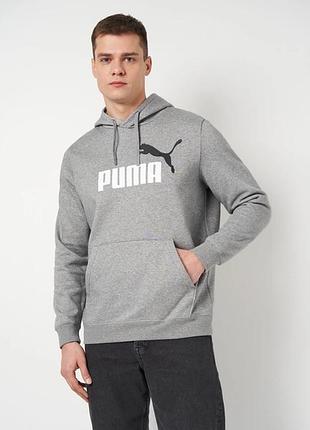 Серое мужское худи puma