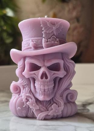 Свічка «череп у капелюсі» 🎩💀