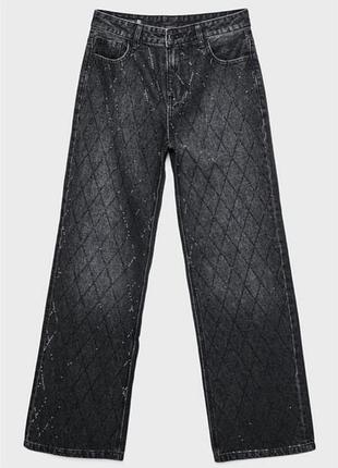 Джинси з блискітками stradivarius