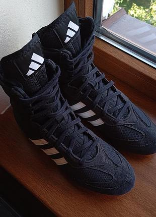 Черные боксерки adidas box hog 2.0 fx0561 оригинал р.38 стан идеален