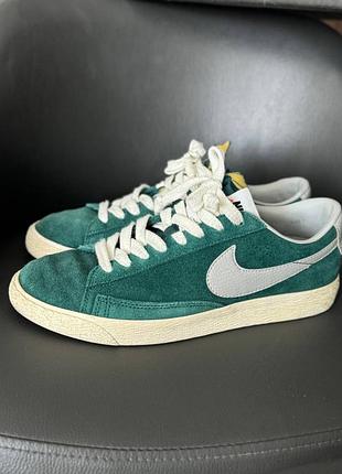 Кеды nike зеленые