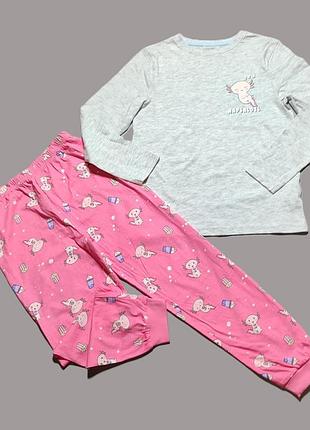 Пижама тонкая 8-9 10-11 13-14 лет primark
