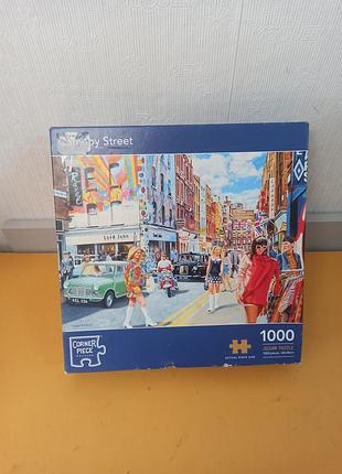 Пазл из серии «carnaby street» на 1000 элементов создан по иллюстрации художника тревора метчелла