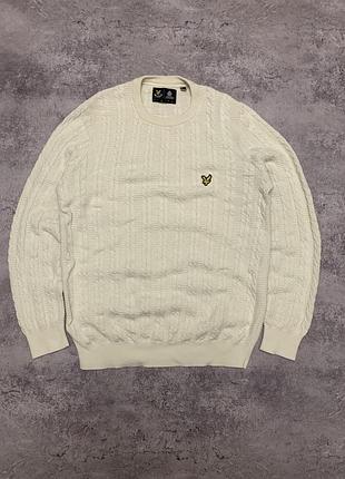 Вʼязаний светр lyle&scott cable-knit