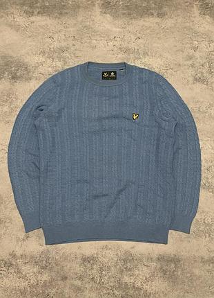 Вʼязаний светр lyle&scott cable-knit