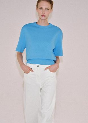 Светр з коротким рукавом zara - s, m, l