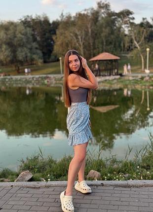 Юбка міні софт 3