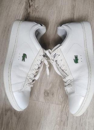 Кожаные кроссовки lacoste оригинал