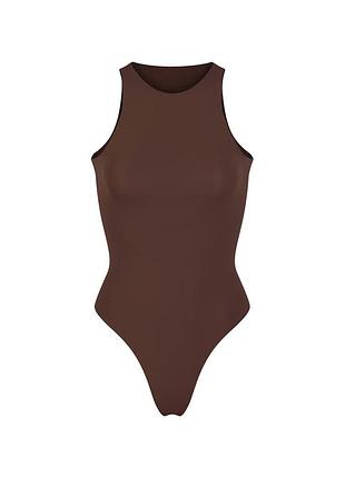 Коричневе боді skims fits everybody high neck bodysuit m