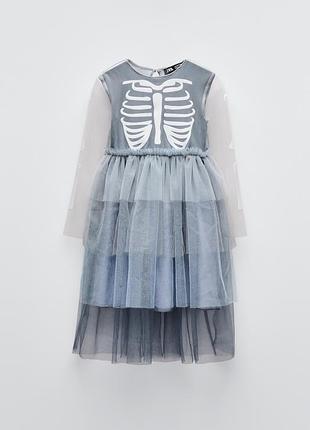 Zara skeleton princess костюм на геловін 3-4 104
