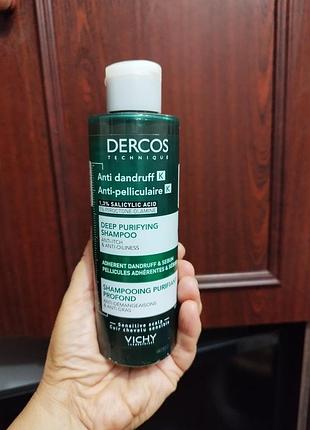 Vichy dercos micro peel anti-dandruff scrub shampoo шампунь пилинг от перхоти