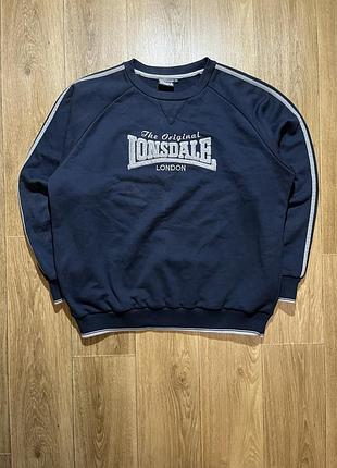 Світшот lonsdale синій, розмір xxl