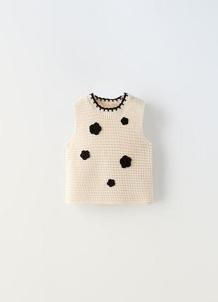 Zara топ майка футболка 2-3 98