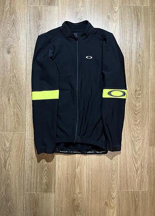 Велокофта oakley чорна з рефлективними вставками, розмір xl
