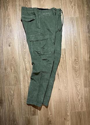 Вельветові карго штани polo ralph lauren, зелені, 34/32