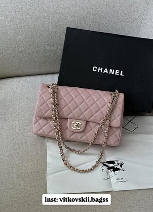 Сумочка classic 2.55 medium double flap in pink🩷
