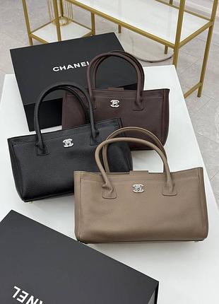 Сумка прямокутна коричневі відтінки chanel