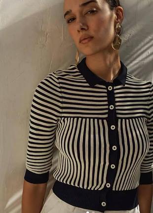 Трикотажна блуза поло zara
