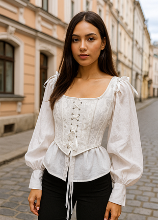 Корсаж/корсет в цветах 🩷💜 на лето, на платья, рубашки или футболки, как топ