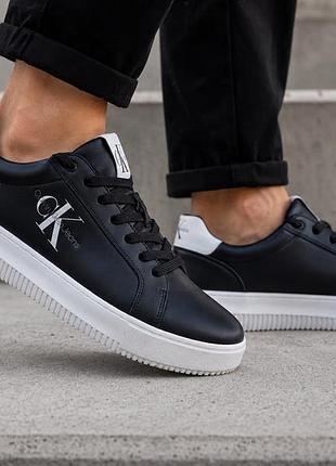 Чоловічі кросівки calvin klein chunky cupsole mono lth 31 см 46 р чорні (12346112)