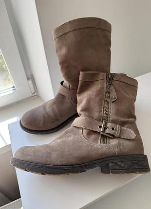 Стильні демісезонні жіночі напівчоботи / байкерські черевики (biker boots) від відомого італійського бренду primadonna collection